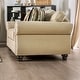 preview thumbnail 2 of 6, Heny Transitional Beige Fabric 2-Piece Living Room Set by Furniture of America