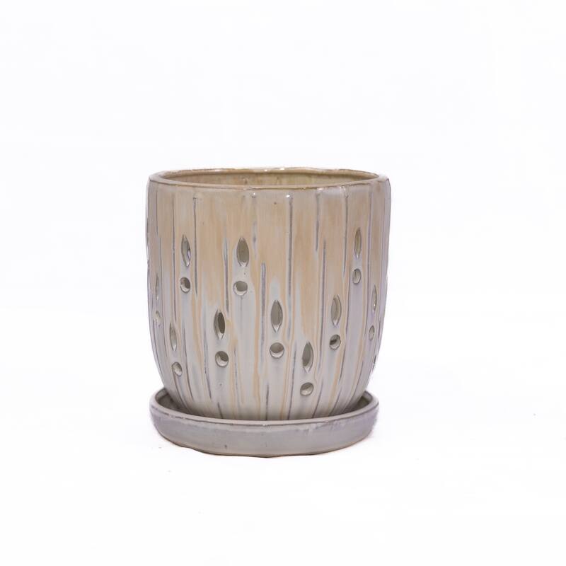 Modern Ceramic Flowerpot (Set of 2)