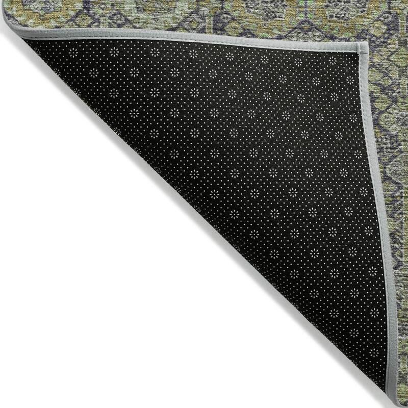 Machine Washable Indoor/ Outdoor Traditional Boho Chantille Rug