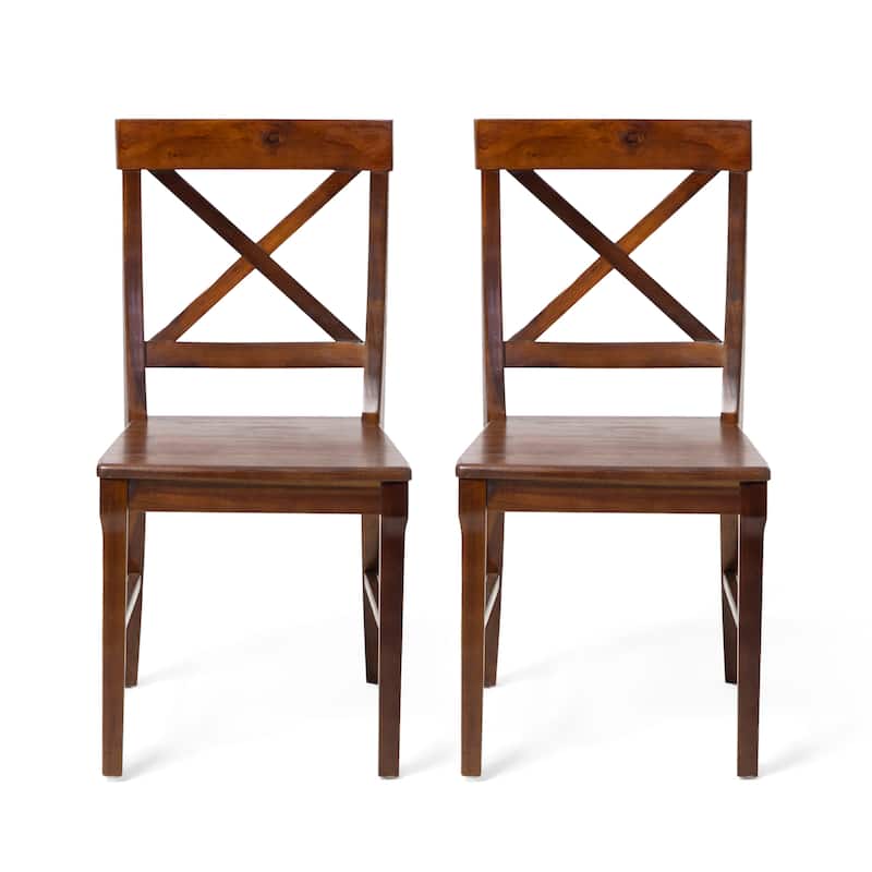Bostwick Wood Dining Chairs (Set of 2) by Christopher Knight Home