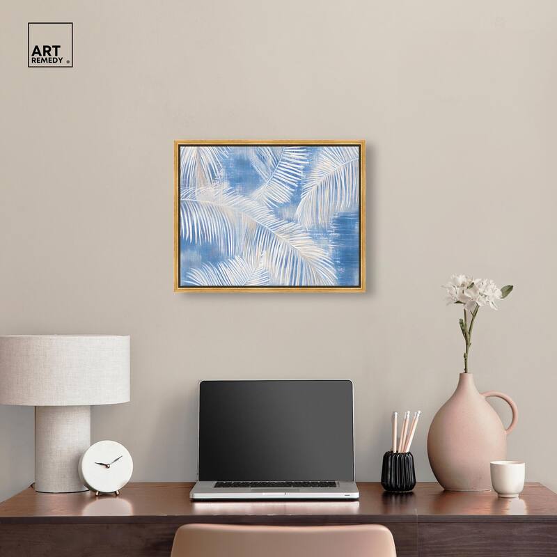 Sky Palm Silhouettes Canvas by Art Remedy