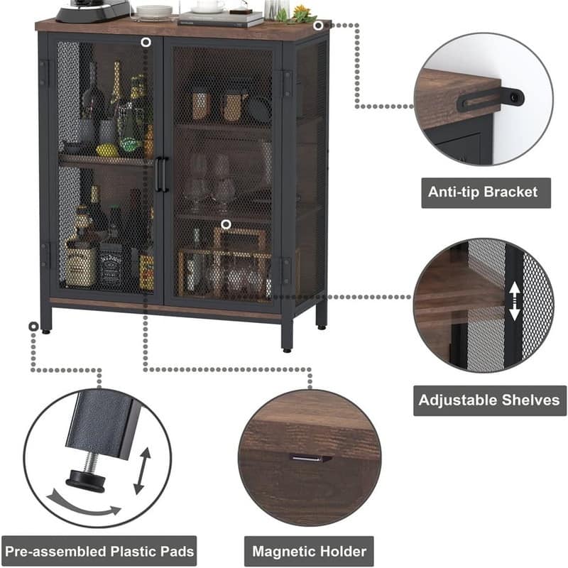Farmhouse Coffee Bar Cabinet