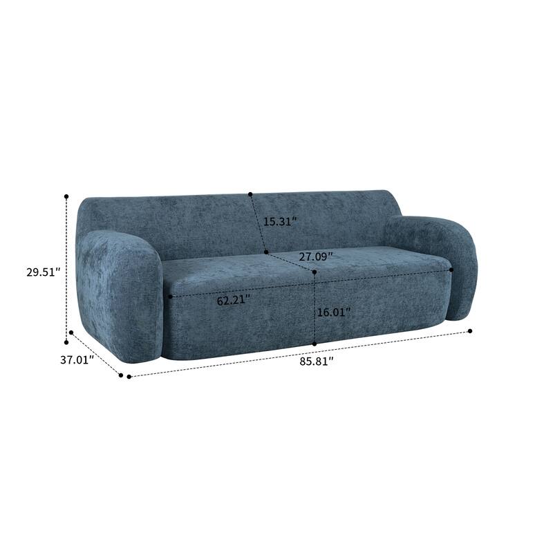 Modern Minimalist Bean Bag Sofa with High Resilience Foam Filling for Bedroom Living Room Apartment Dorm Room Lounge