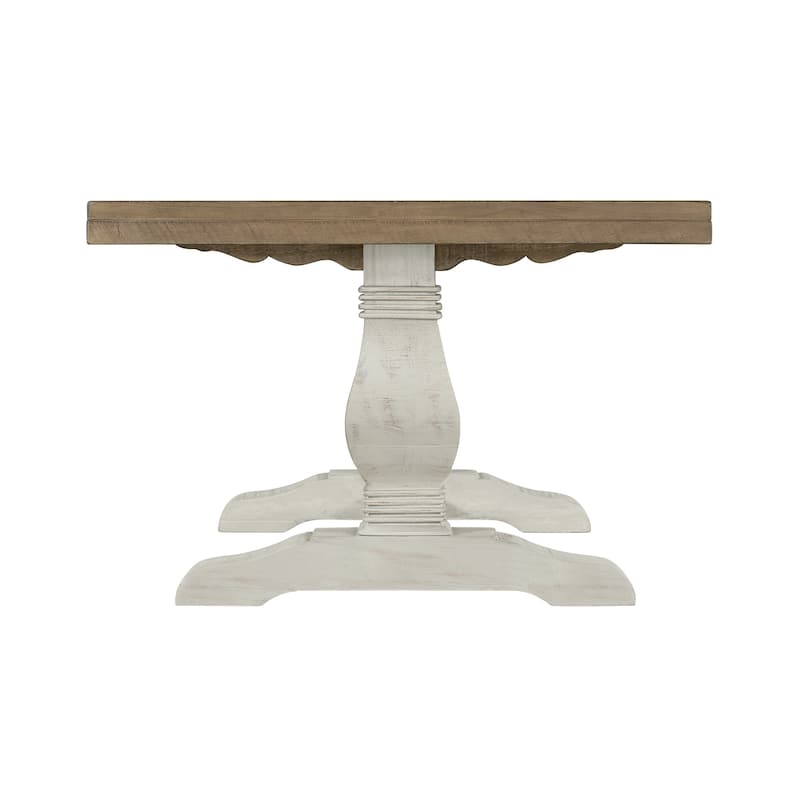 Napa 50" Solid Wood Pedestal Coffee Table