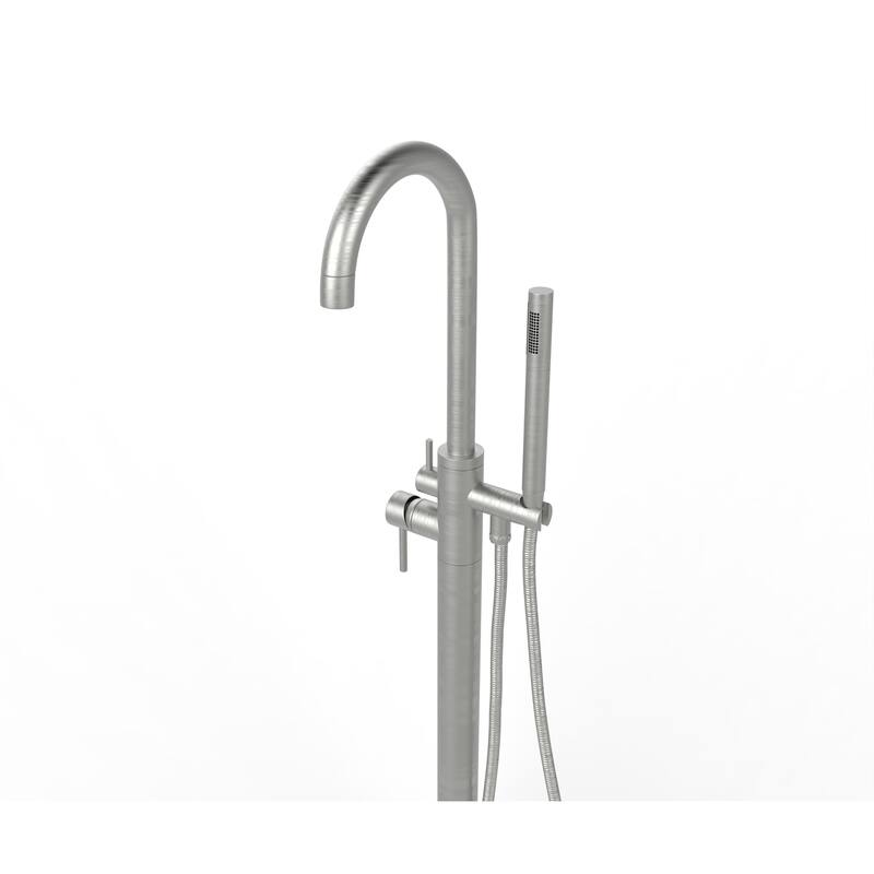 Neptune Single Handle Floor Mounted Gooseneck Freestanding Tub Filler