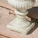 preview thumbnail 3 of 10, Buena Vista Outdoor 24-inch Cast Stone Urn by Christopher Knight Home