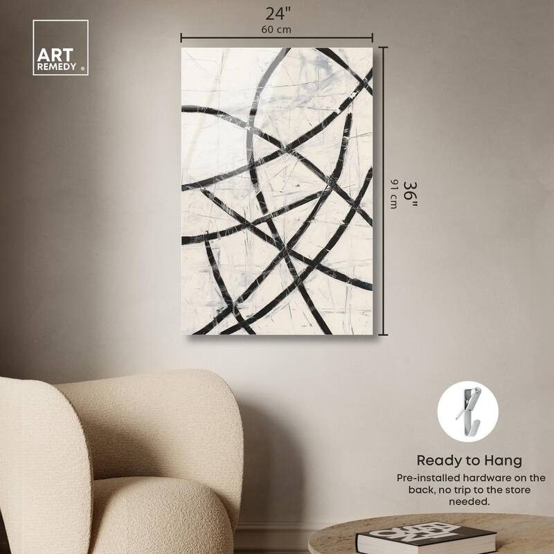 Intersecting Lines I Acrylic by Art Remedy, Ready to Hang