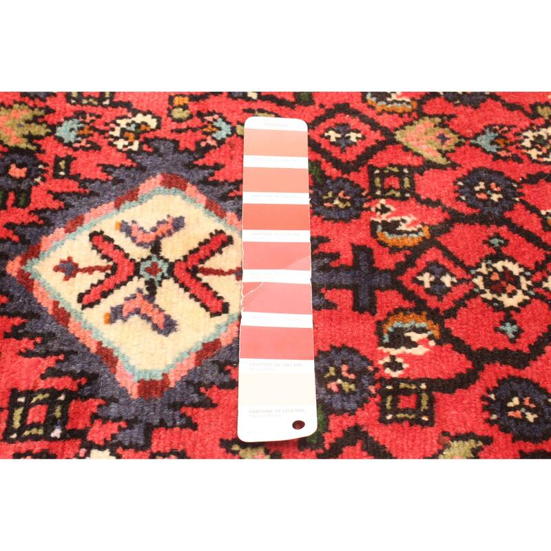 ECARPETGALLERY Hand-knotted Andelz Red Wool Rug - 2'0 x 11'6