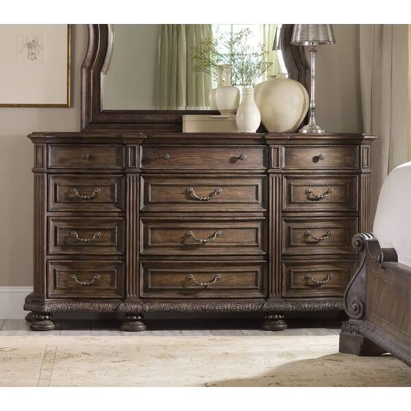 Hooker Furniture 5070 90002 Rhapsody 73 Wide 12 Drawer Rustic Rustic Walnut Overstock 20034905