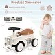 preview thumbnail 15 of 25, Kids Sit to Stand Vehicle with Working Steering Wheel and Under Seat Storage - 23" x 10.5" x 13.5" (L x W x H)