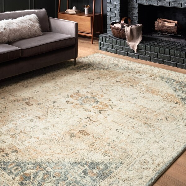Alexander Home Juliet Ultra-soft Distressed Framed Persian