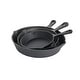 preview thumbnail 4 of 3, Pre-Seasoned Cast Iron Skillet 3 Piece Set