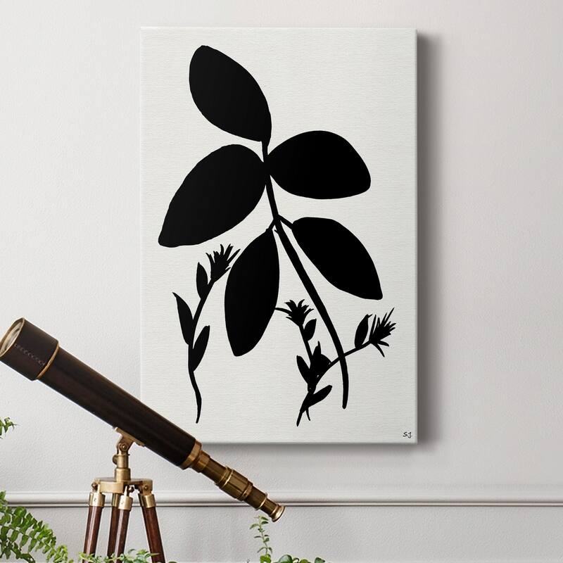 Silhouette Garden II Premium Gallery Wrapped Canvas - Ready to Hang