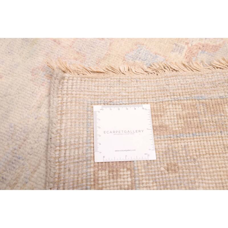 ECARPETGALLERY Hand-knotted Finest Oushak Grey Wool Rug - 10'0 x 14'0