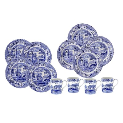 Spode Blue Italian 12 Piece Set