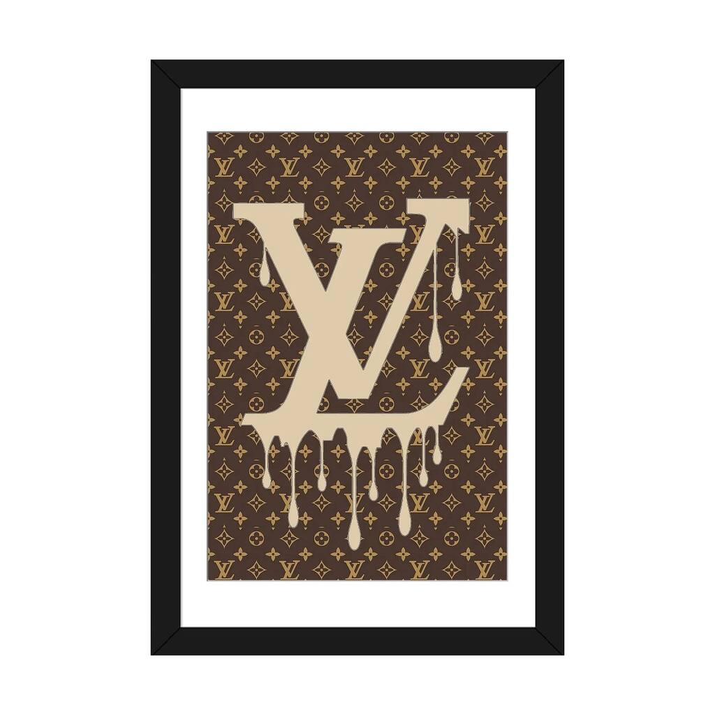iCanvas "Louis Vuitton Dripping Logo Pattern" by Julie Schreiber