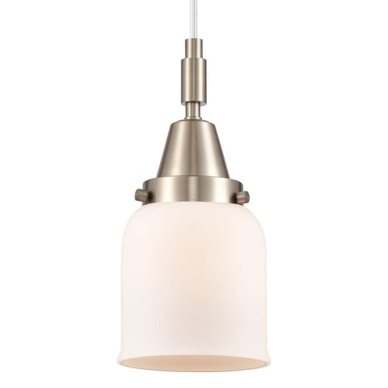 Innovations Lighting 447-1P-G51 Bell 5" Wide Mini Pendant with Matte - Brushed Satin Nickel
