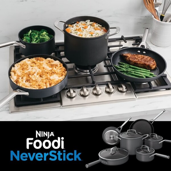 Ninja C39600 Foodi NeverStick Premium 13-Piece Cookware Set - Bed
