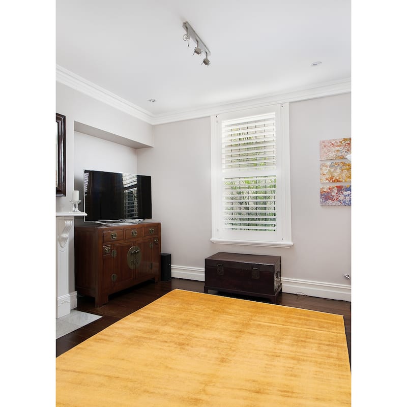 ECARPETGALLERY Hand-knotted Vibrance Gold Wool Rug - 8'10 x 11'7