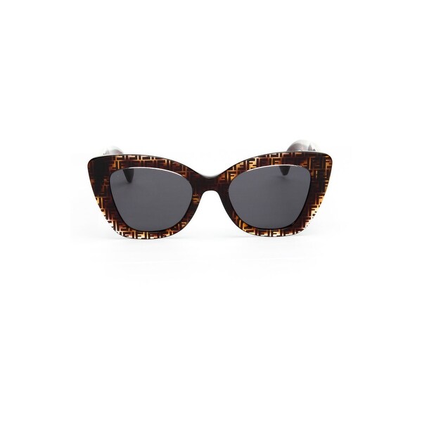 fendi logo trim sunglasses