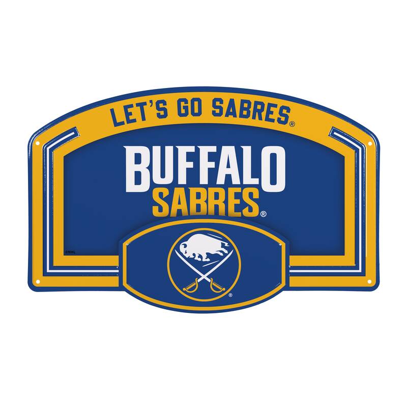 Buffalo Sabres Embossed Steel Wall Sign, 11" x 17"