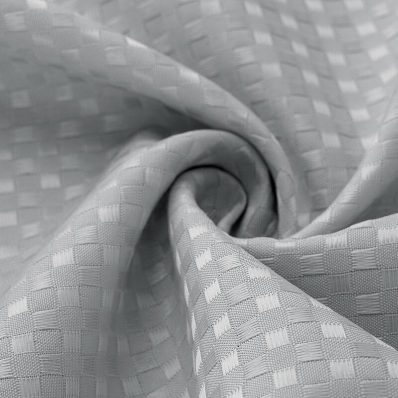 Bento Waffle Jacquard Shower Curtain