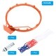 preview thumbnail 3 of 5, 18" Basketball Rim Wall Door Mounted Standard Goal (Hollow Steel) - Orange
