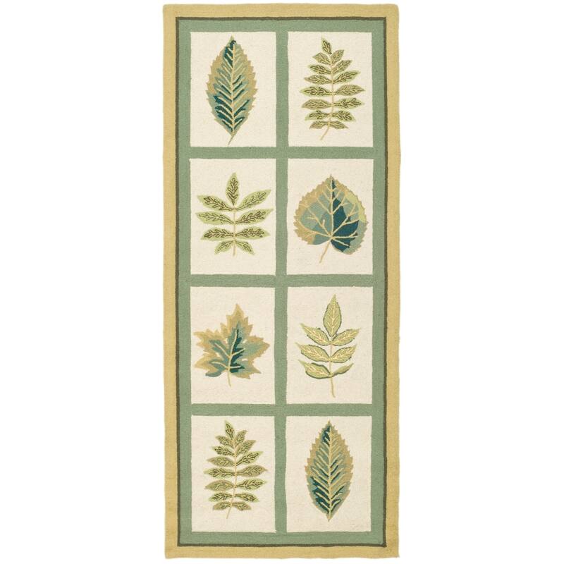 SAFAVIEH Handmade Chelsea Spring Wheel Mosaic French Country Wool Rug