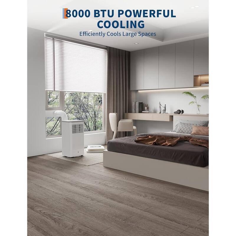 Portable Air Conditioner - 3-in-1 Cooling/Dehumidifier & Fan, 42dB Quiet AC with Remote