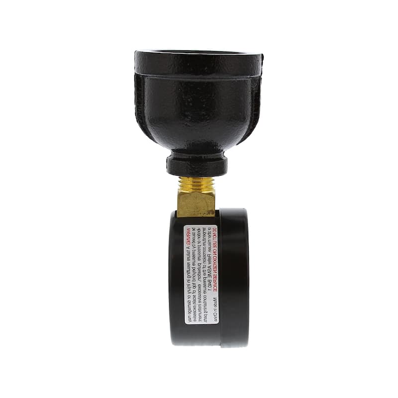 Jones Stephens G67100 2" 100 PSI Gas Test Gauge Assembly - Bell Style
