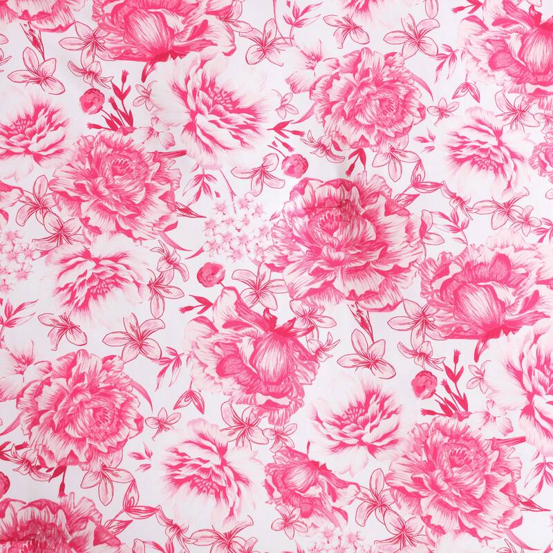 Betsey Johnson Sketch Toile Reversible Pink Comforter Bonus Set