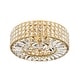 preview thumbnail 3 of 16, Jojospring Jolie 4-light Crystal and Prism Round Flush Mount