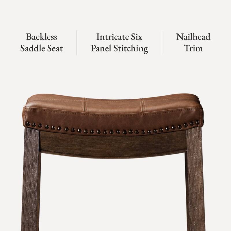 Maven Lane Sophia Saddle Kitchen Dining Stool