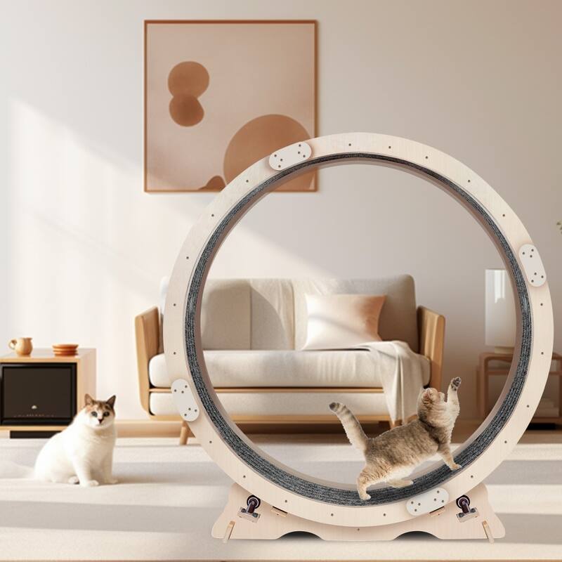 Cat Running Wheel Designed For Indoor, Silent Design Cat Exercise Wheel