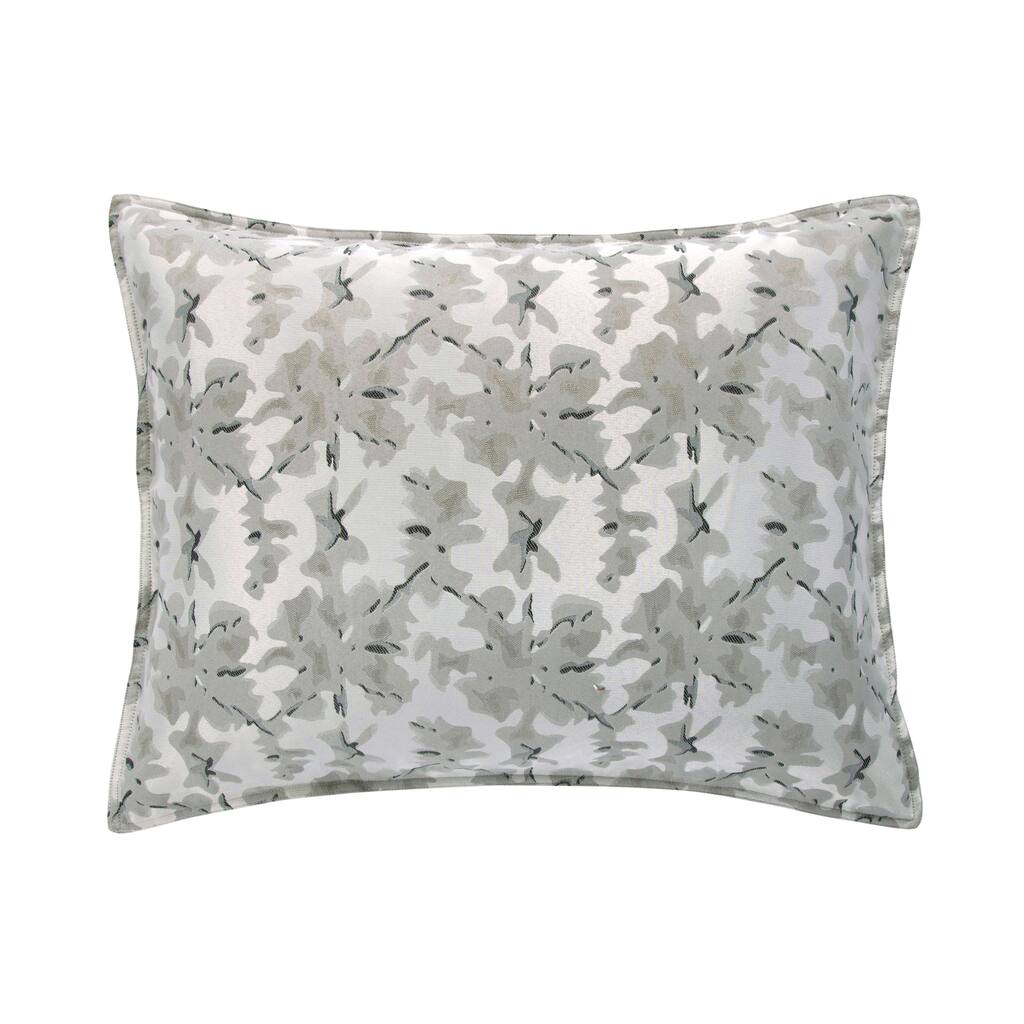HiEnd Accents Warshack Silver & Gray Inkblot Pillow Sham Set, 2PC