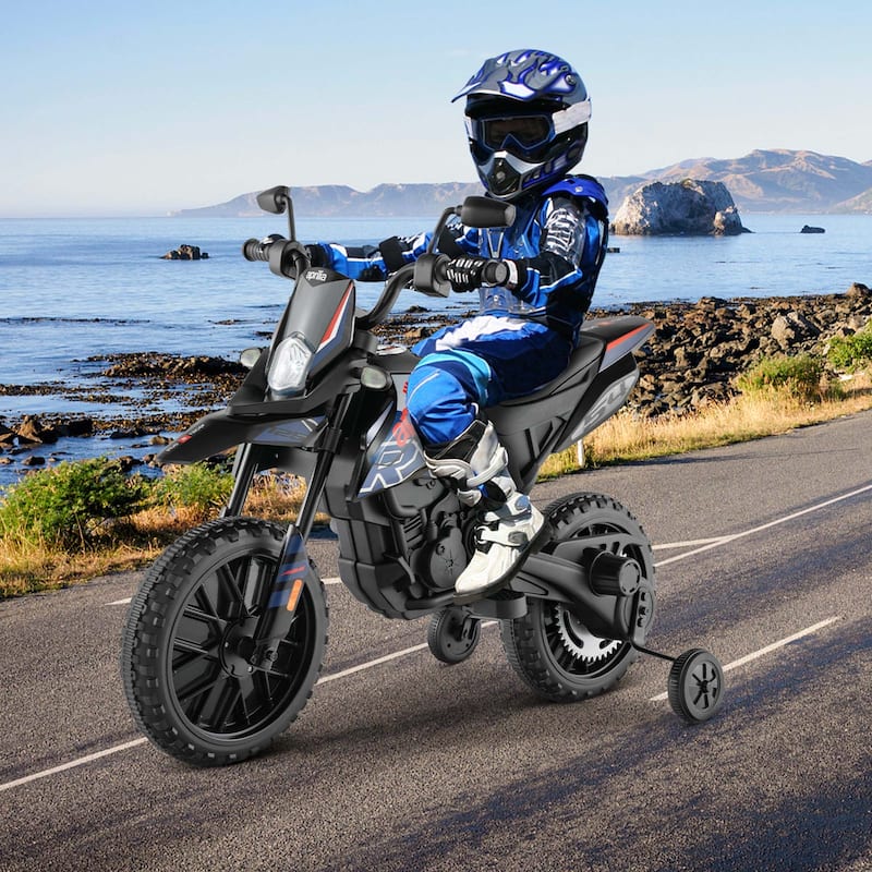 12V Licensed Aprilia Kids Ride On Motorcycle Electric Dirt Bike