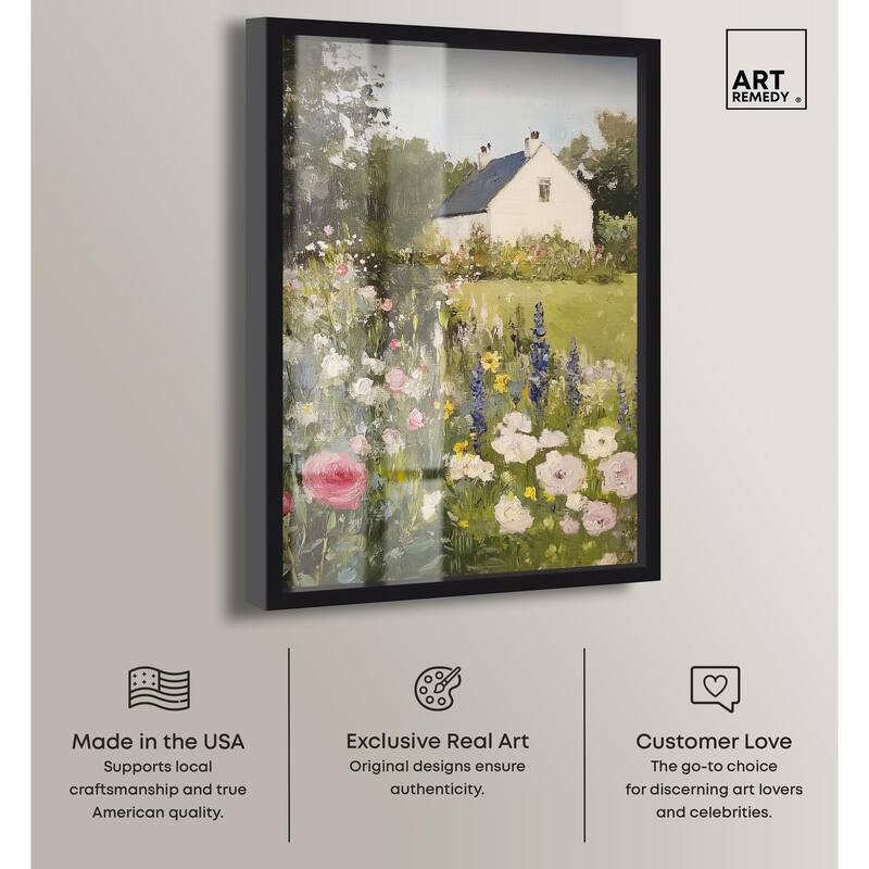 Floral Farmhouse II Shadowbox by Art Remedy