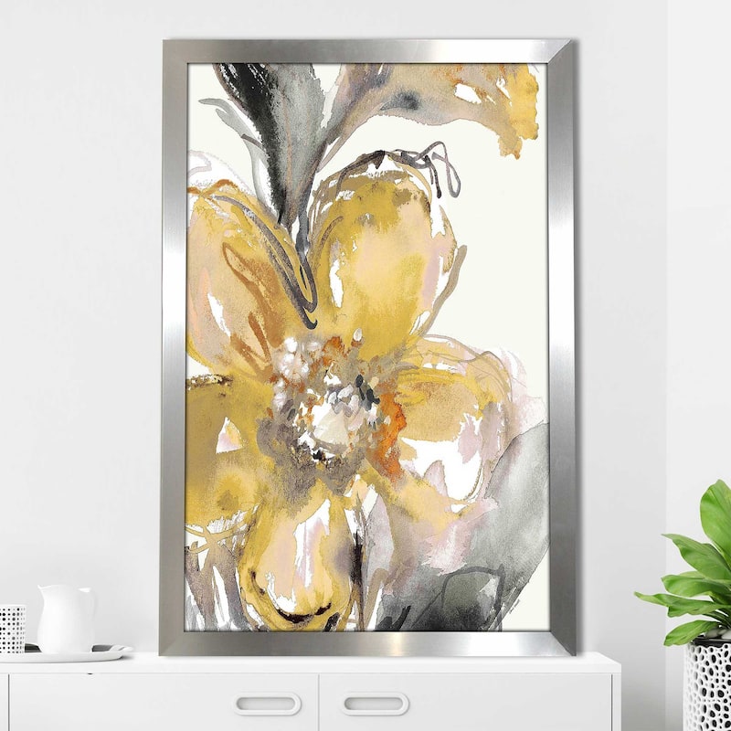 "Bright Blooms I (Vertical)" Print on Acrylic