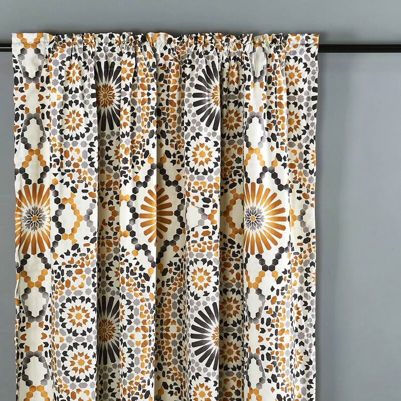 Serenta Tradewinds Printed 2 Piece Curtain Set - 60" x 84"