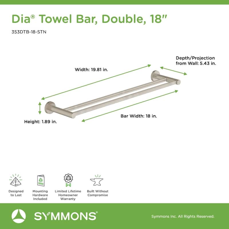Symmons Dia 18" Towel Bar