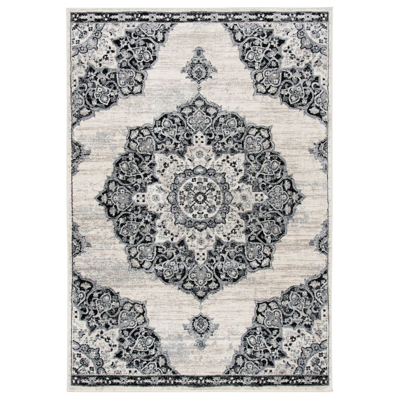 SAFAVIEH, Brentwood Annu Distressed Medallion Rug - 5'3" x 7'6"