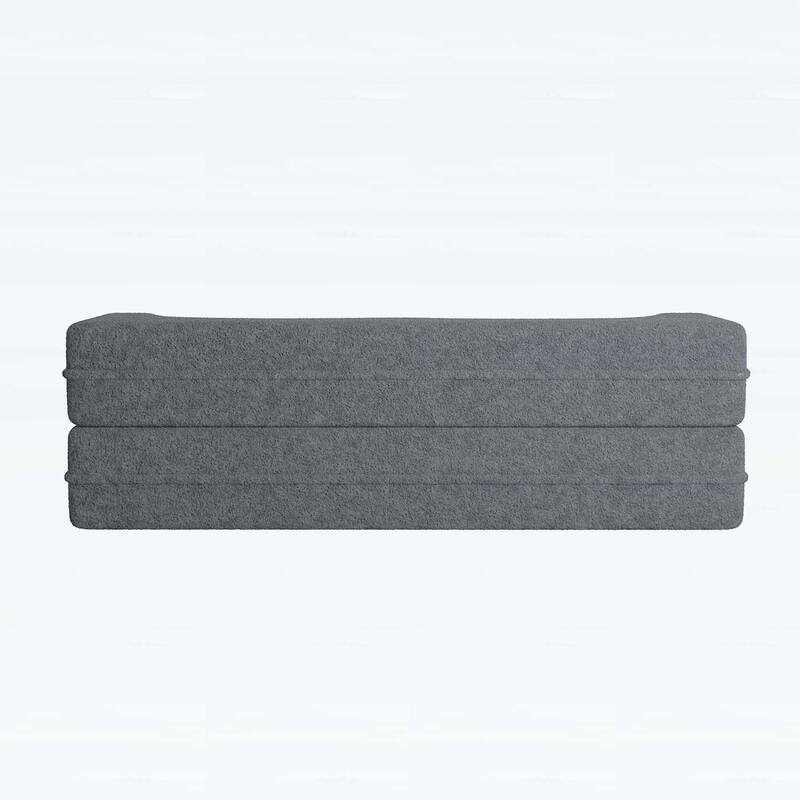 Modern Floor Sofa with 2 Pillows,Convertible Sleeper Sofa Bed