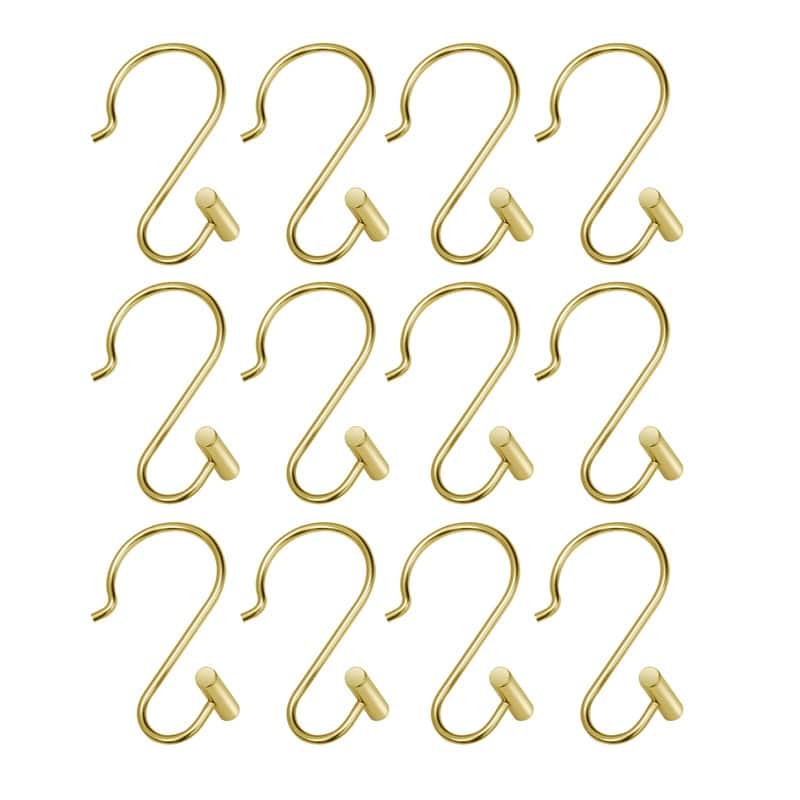 Utopia Alley Shower Rings Hooks, Shower Curtain Rings Hooks for Bathroom, Rust Resistant Shower Curtain Hooks Rings, Set of 12