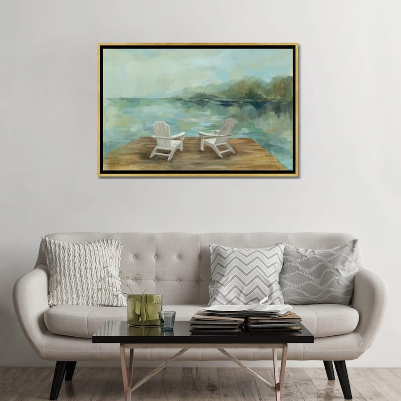 iCanvas "Lakeside Retreat I no Wood" by Silvia Vassileva Framed Canvas Print