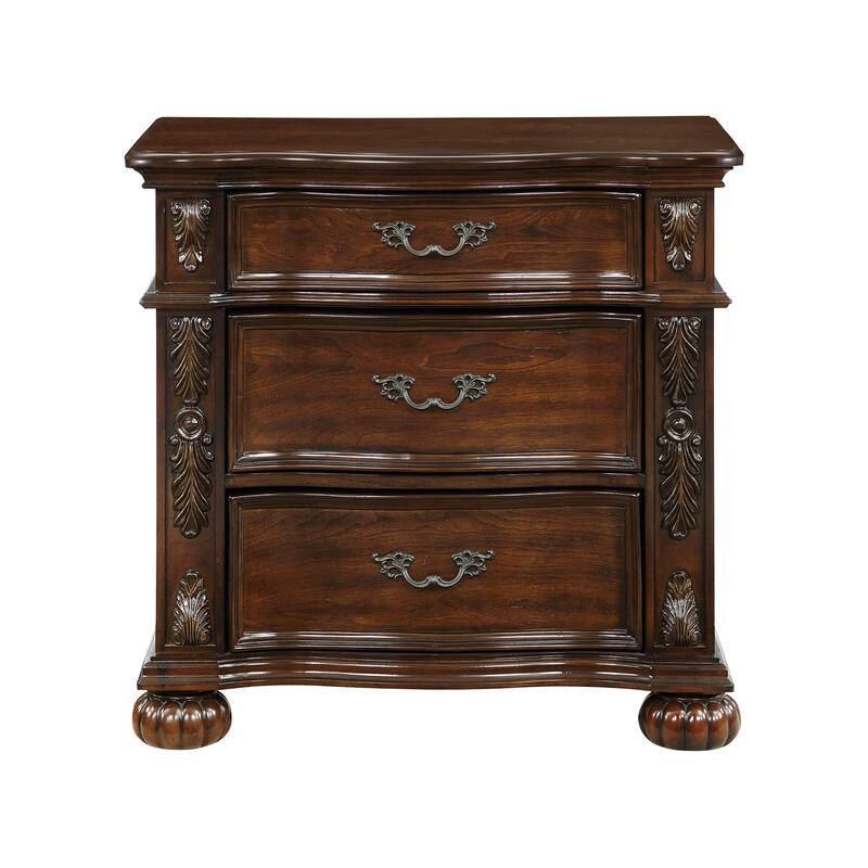 Carla 3-Drawer Nightstand