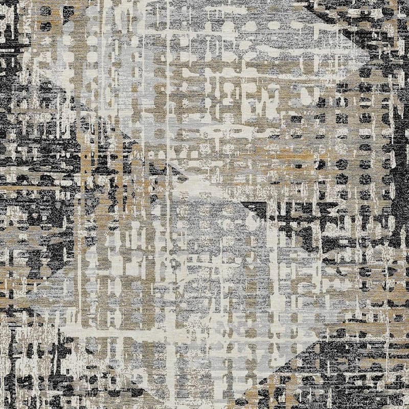 HomeRoots Geometric Transitional Rectangle Outdoor Rug