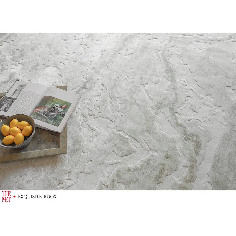 The Met X Exquisite Rugs Saccara Beige Area Rug