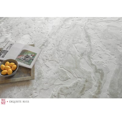 The Met X Exquisite Rugs Saccara Beige Area Rug