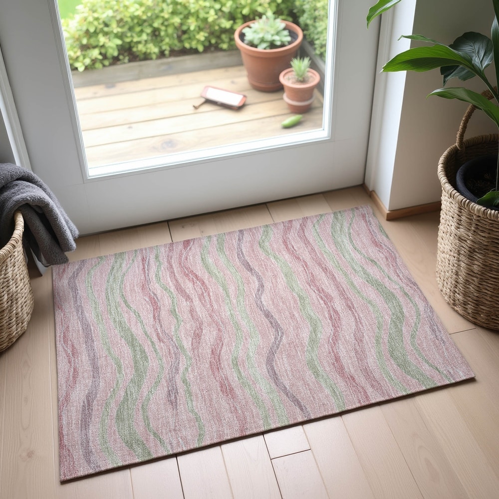 Premium Washable Super Soft Casual Stripes Mayfield Rug