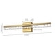 preview thumbnail 29 of 62, JONATHAN Y Baxter 22" 1-Light Modern Contemporary 360-Degree Rotatable Iron/Seeded Acrylic Integrated LED Vanity Light